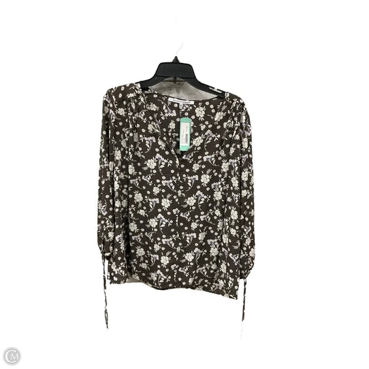 Top Long Sleeve By Collective Concepts In Floral Print, Size: Xxl