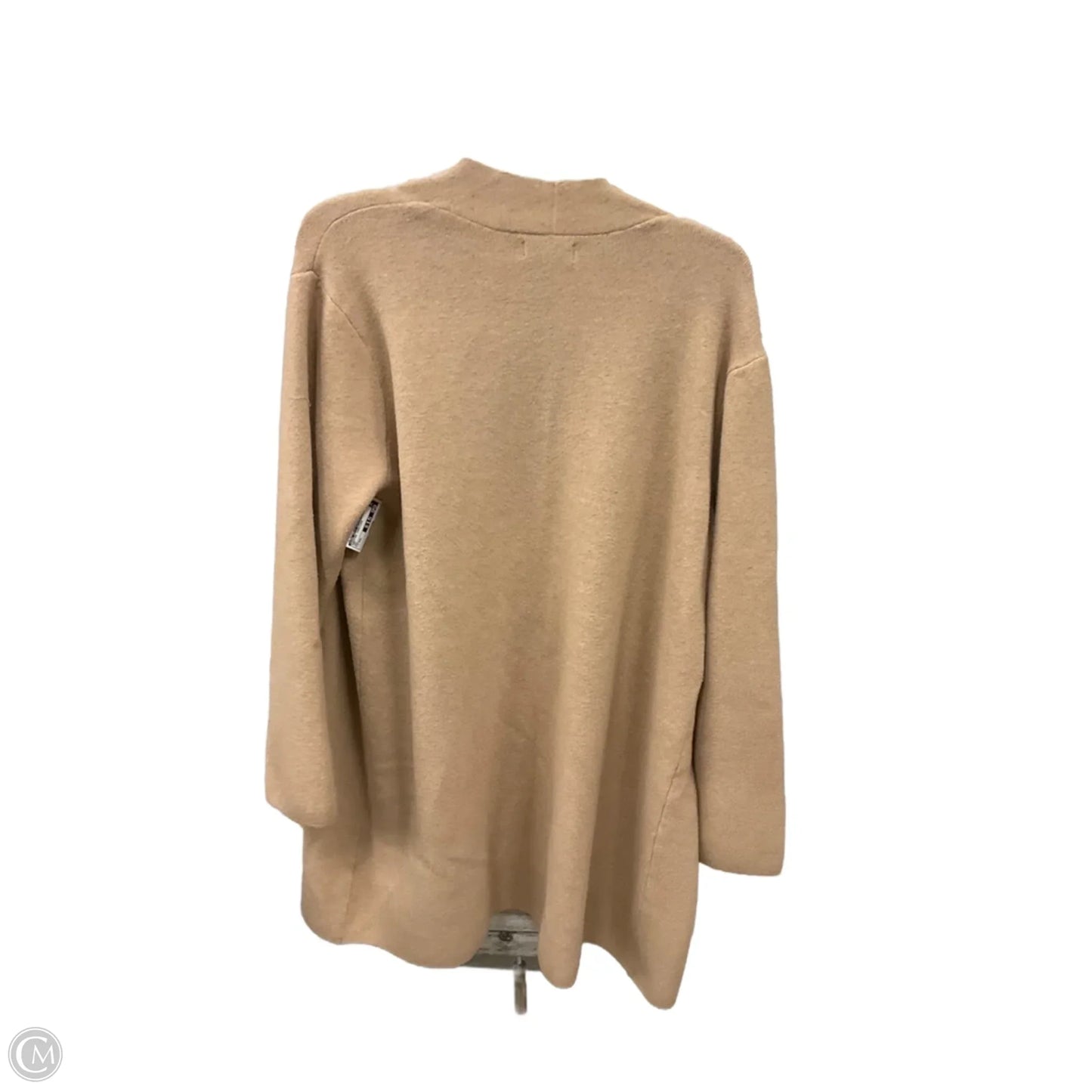 Sweater Cardigan By Nine West Apparel In Tan, Size: Xxl