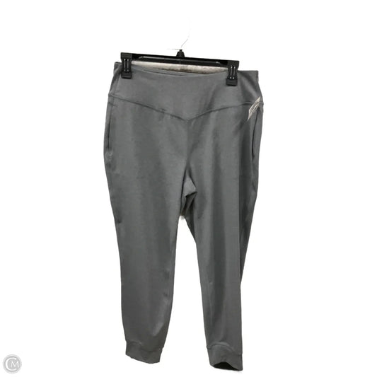 Athletic Leggings By Tek Gear In Grey, Size: L