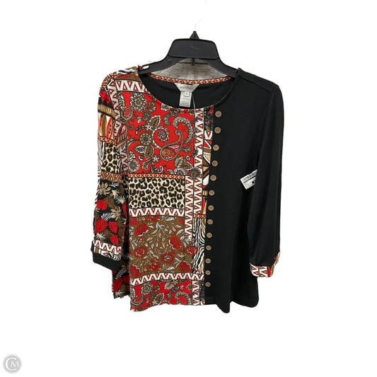 Top Long Sleeve By Multiples In Multi-colored, Size: S