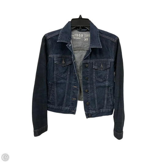 Jacket Denim By Gap In Blue Denim, Size: Xs
