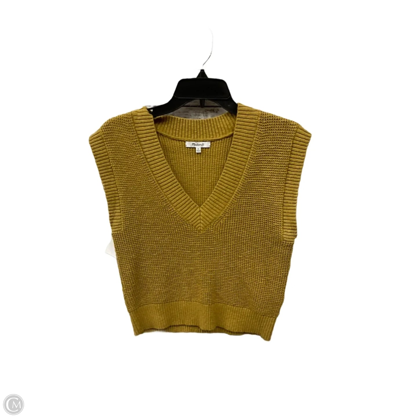 Vest Sweater By Madewell In Yellow, Size: Xs