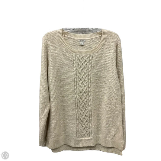 Sweater By L.l. Bean In Cream, Size: L