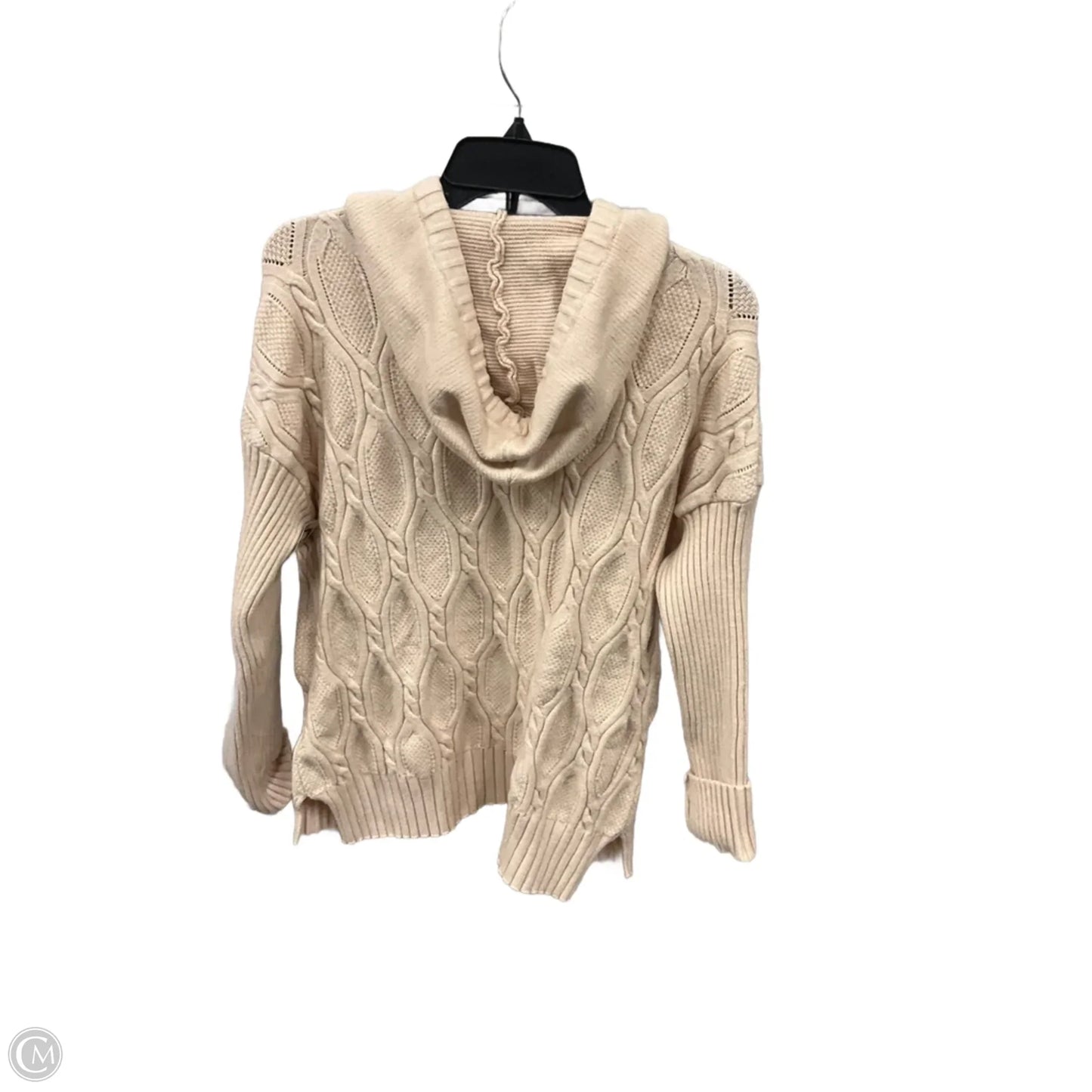 Sweatshirt Hoodie By Fate In Cream, Size: L