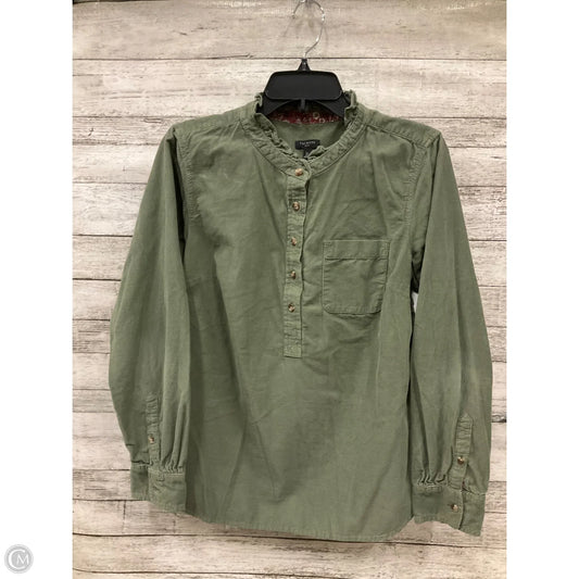 Top Long Sleeve By Talbots In Green, Size: Lp
