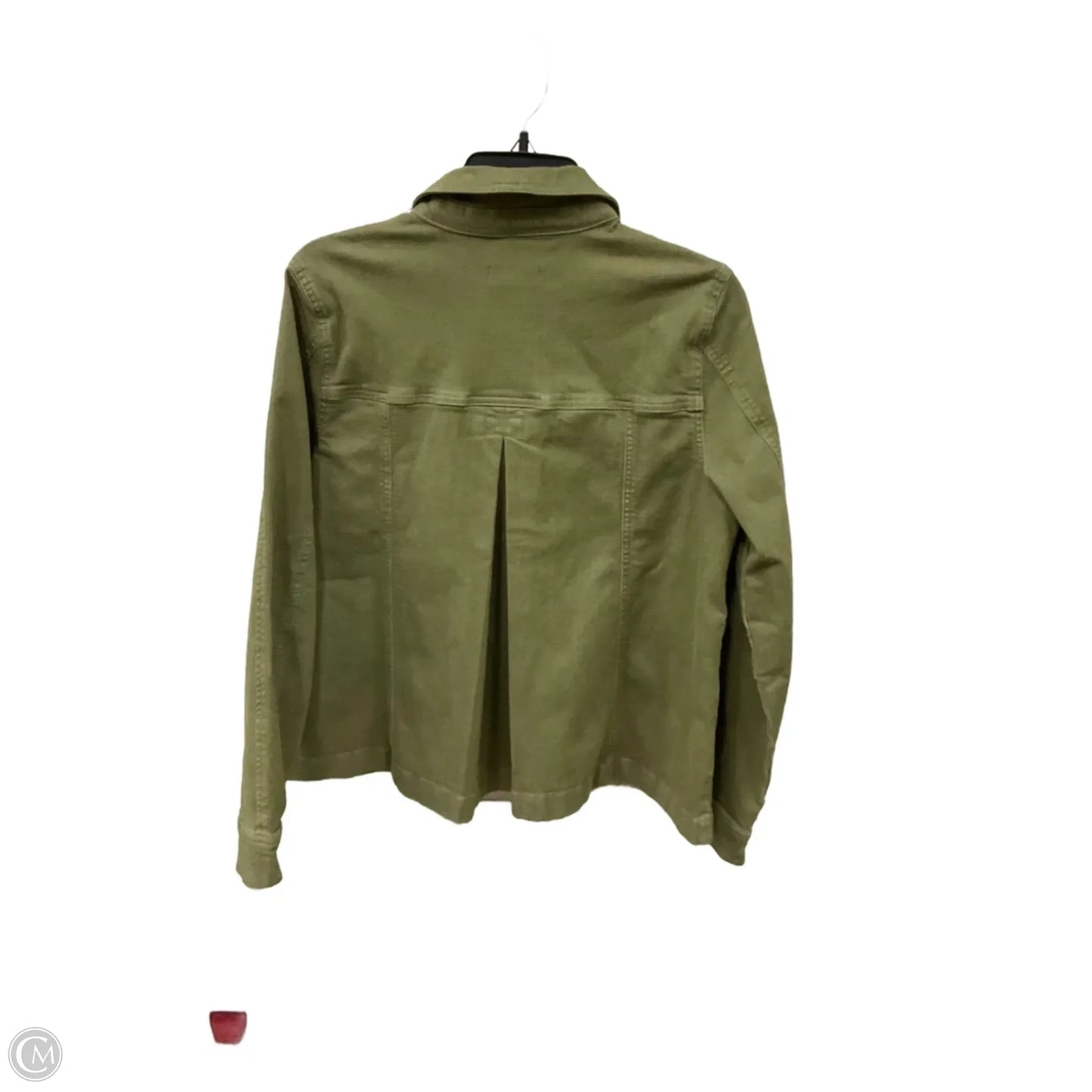 Jacket Denim By Clothes Mentor In Green Denim, Size: M