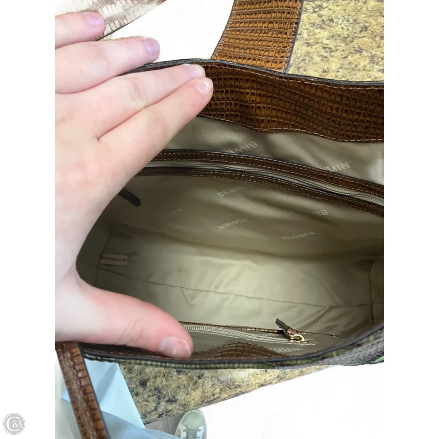 Handbag Designer By Brahmin, Size: Medium