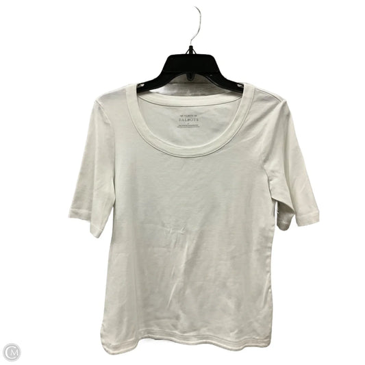 Top 3/4 Sleeve Basic By Talbots In White, Size: M