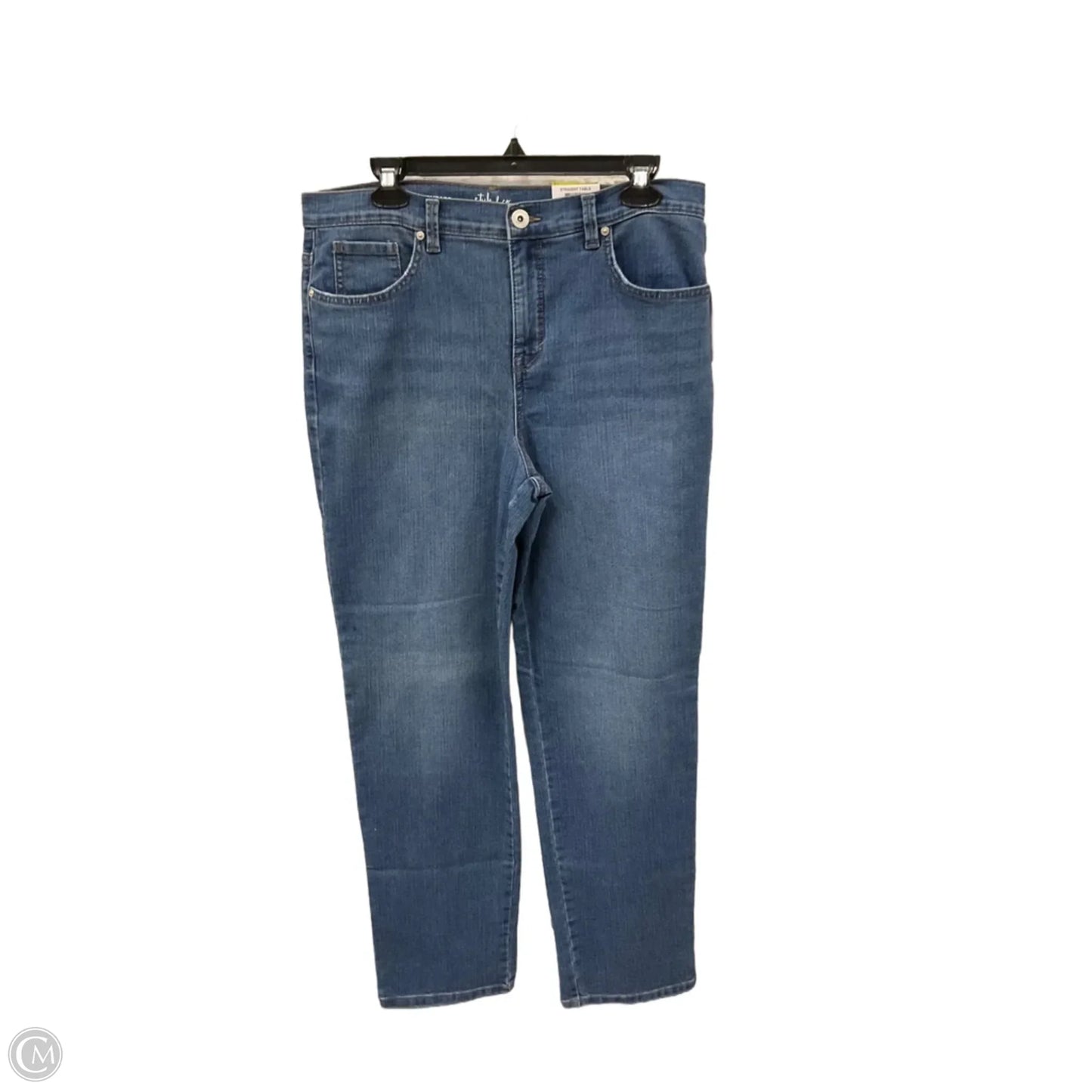 Jeans Cropped By Style And Company In Blue Denim, Size: 14