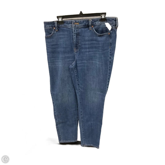 Jeans Cropped By Talbots In Blue Denim, Size: 14