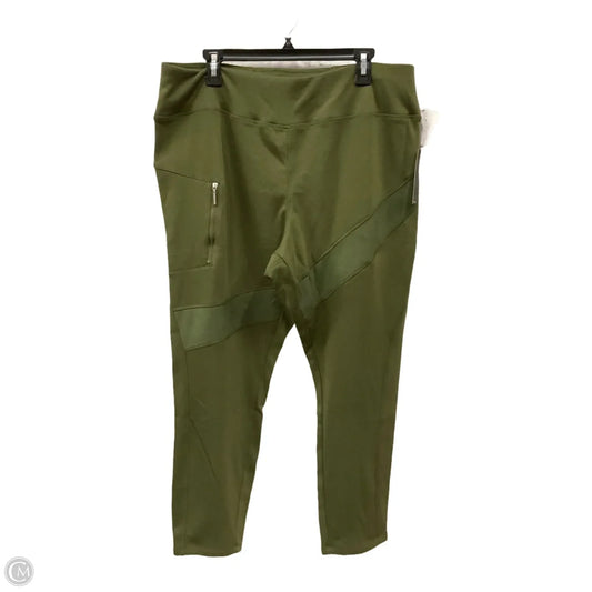 Athletic Pants By Tahari In Green, Size: 3x