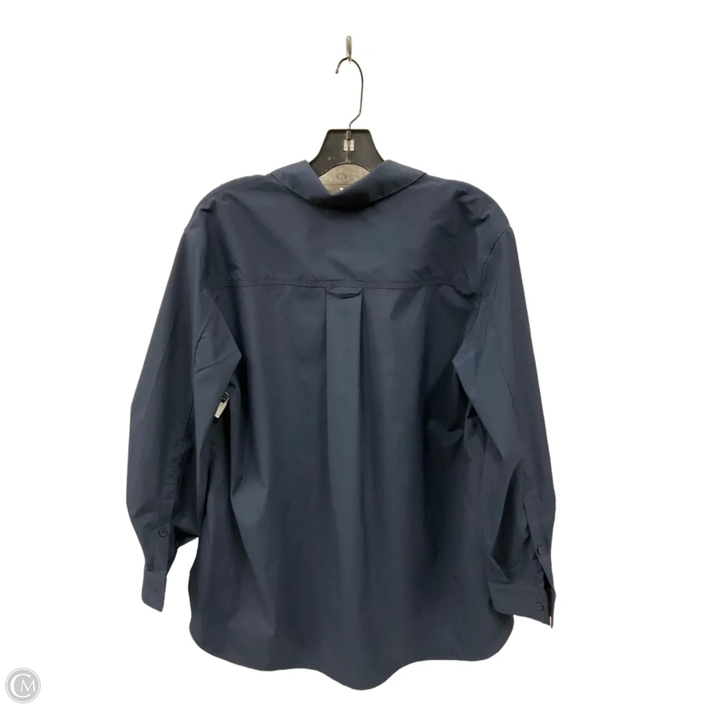 Blouse Long Sleeve By Athleta In Navy, Size: Sp