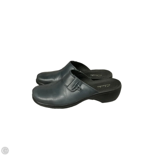 Shoes Heels Block By Clarks In Blue, Size: 7