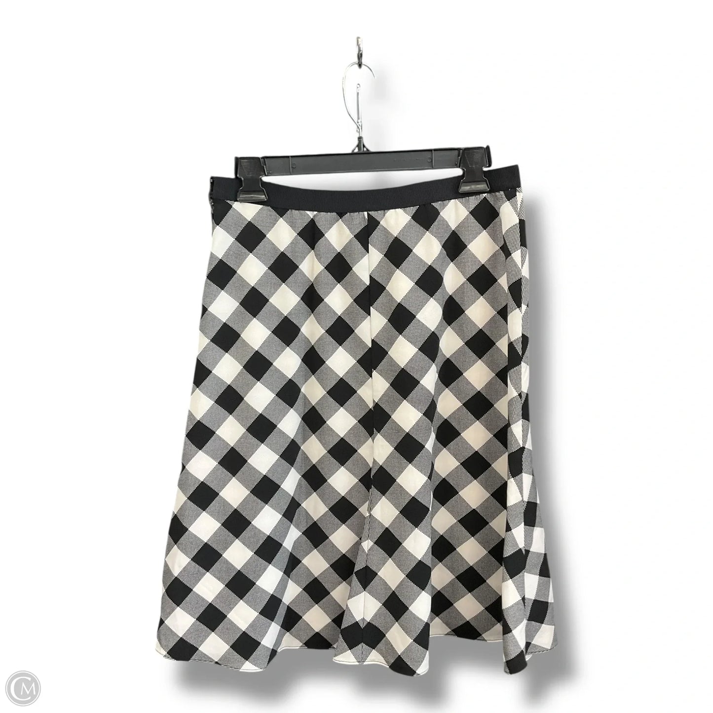 Skirt Midi By Ann Taylor In Black & White, Size: 4