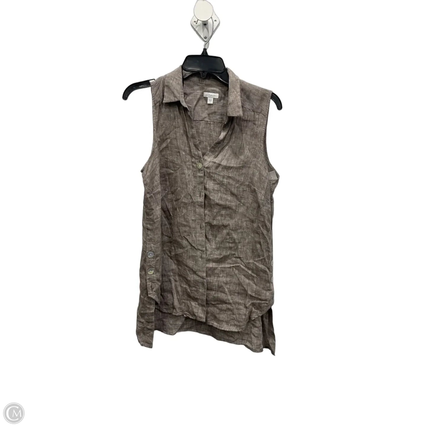 Blouse Sleeveless By J. Jill In Brown, Size: S
