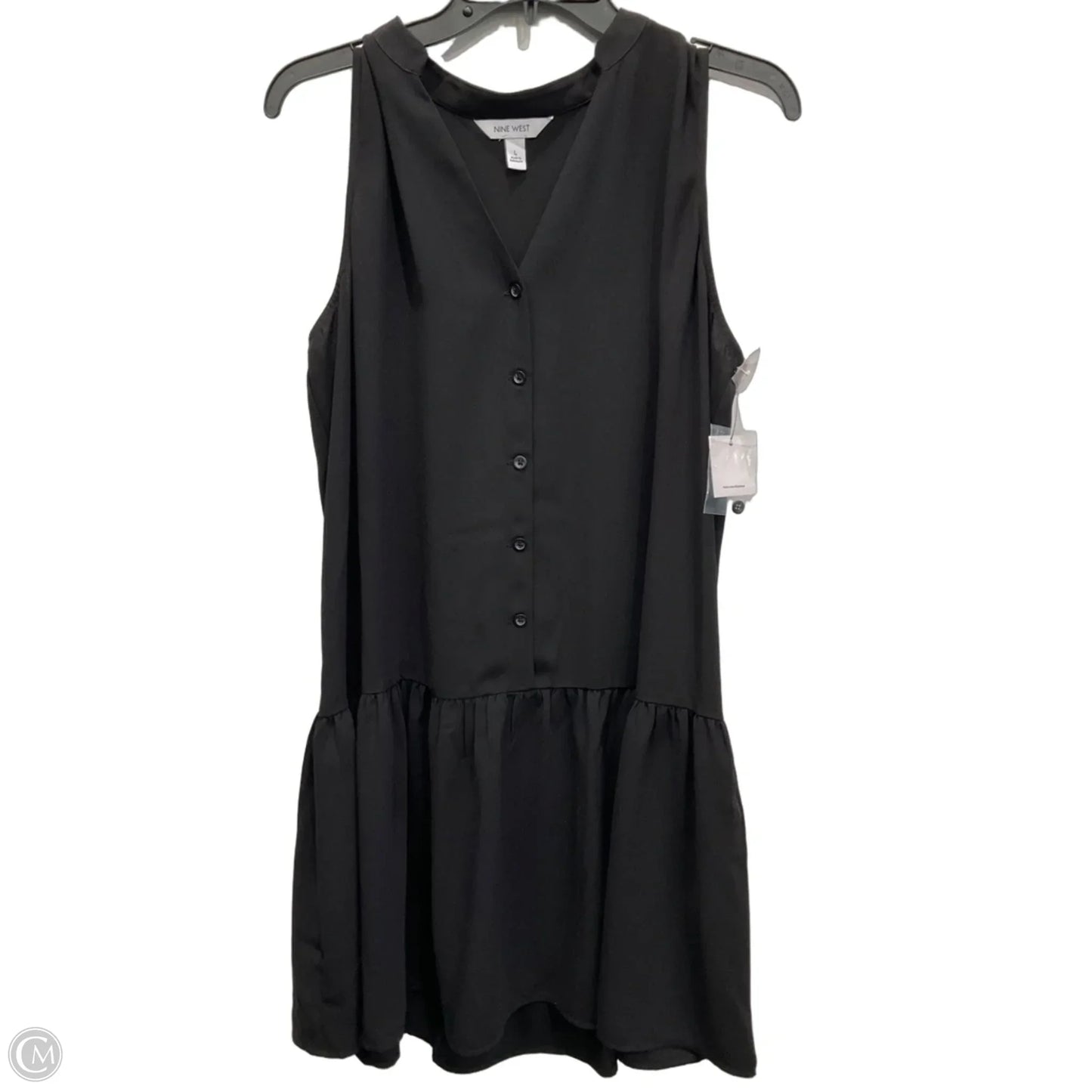 Dress Casual Midi By Nine West In Black, Size: L