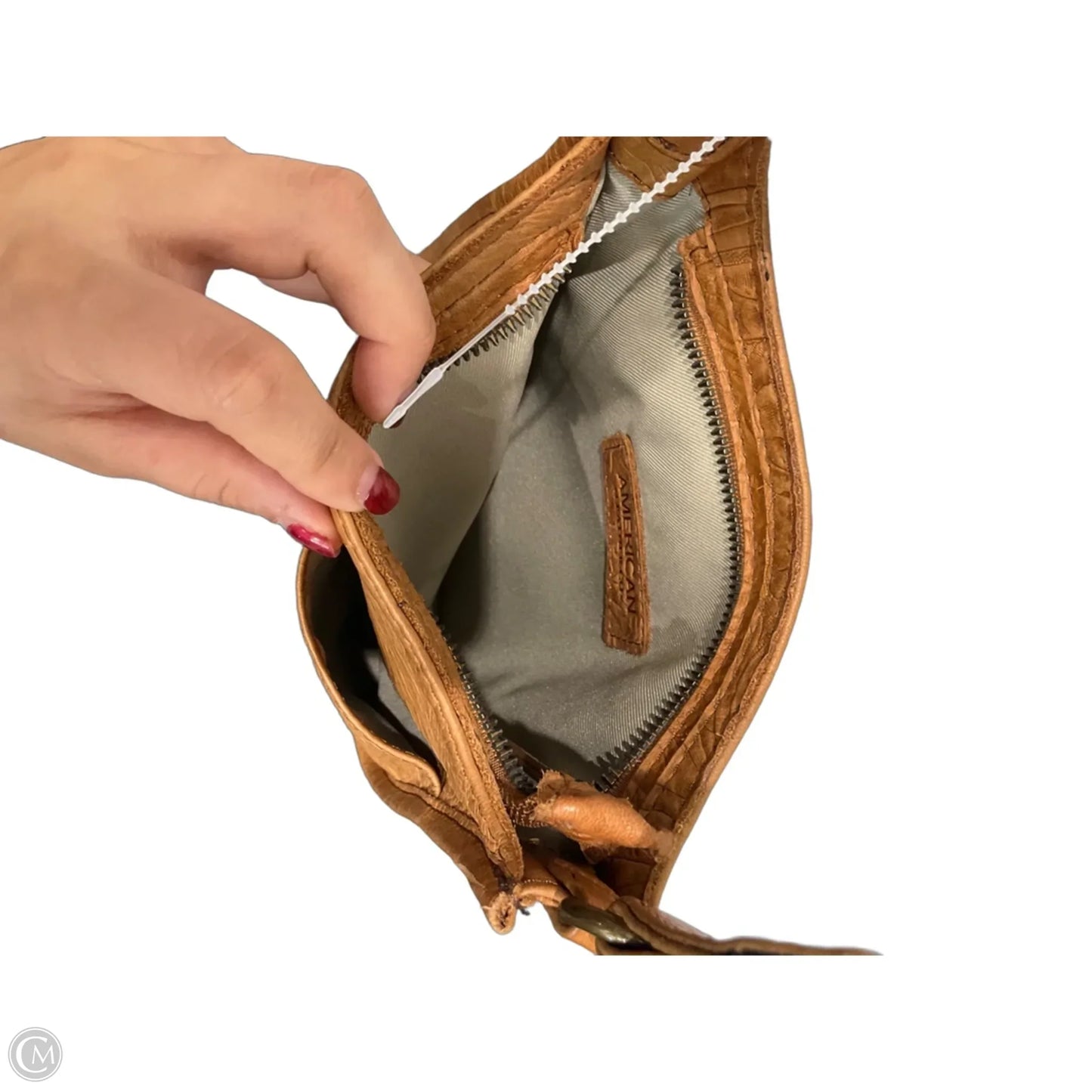 Crossbody Leather By Clothes Mentor, Size: Small
