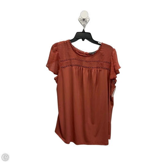 Top Sleeveless By Adrianna Papell In Mauve, Size: 2x