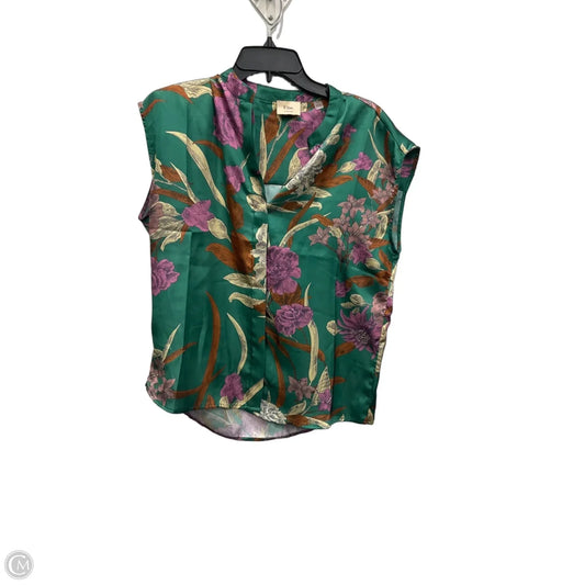 Top Sleeveless By Elie Tahari In Floral Print, Size: Sp