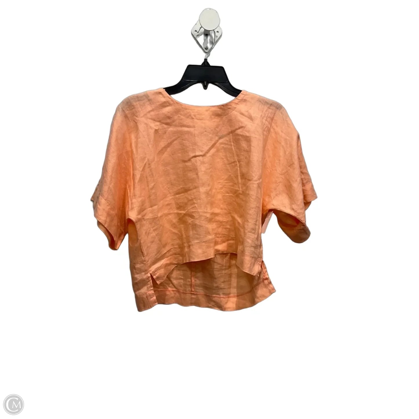 Top Short Sleeve By Dkny In Orange, Size: Xs