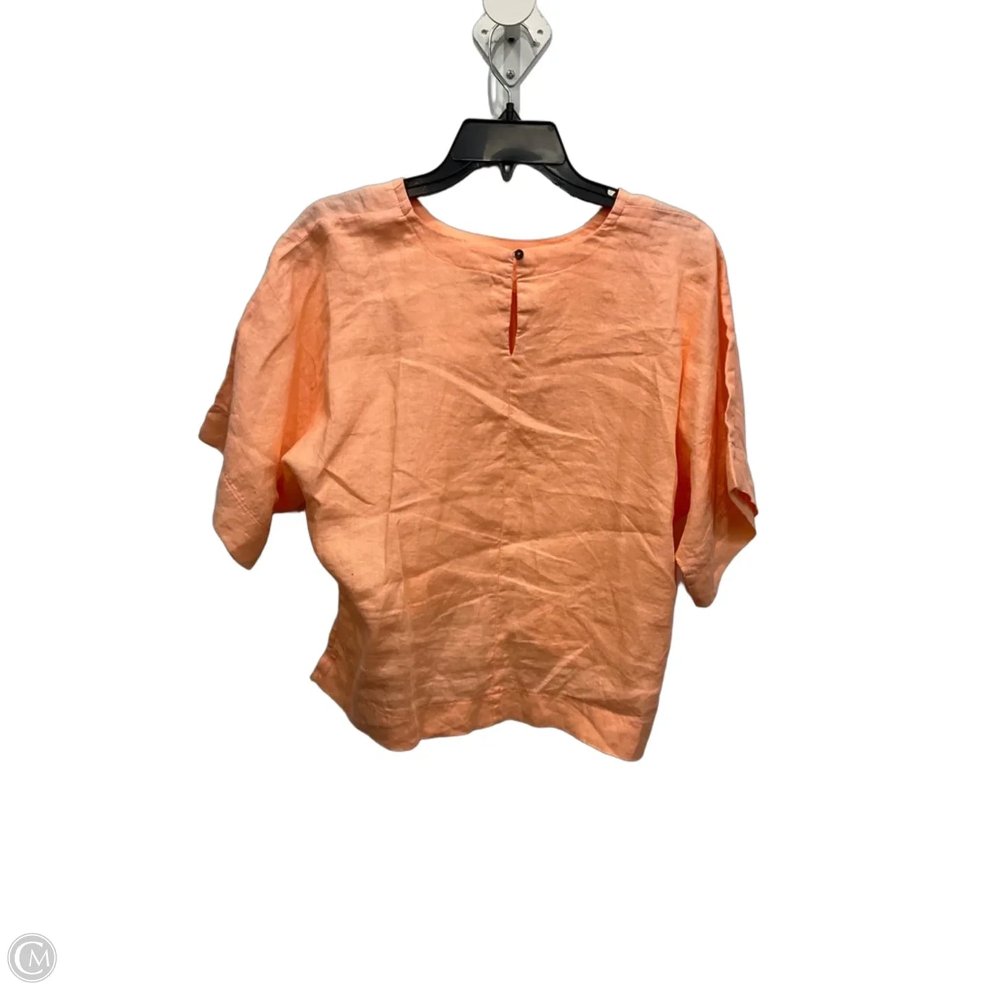 Top Short Sleeve By Dkny In Orange, Size: Xs