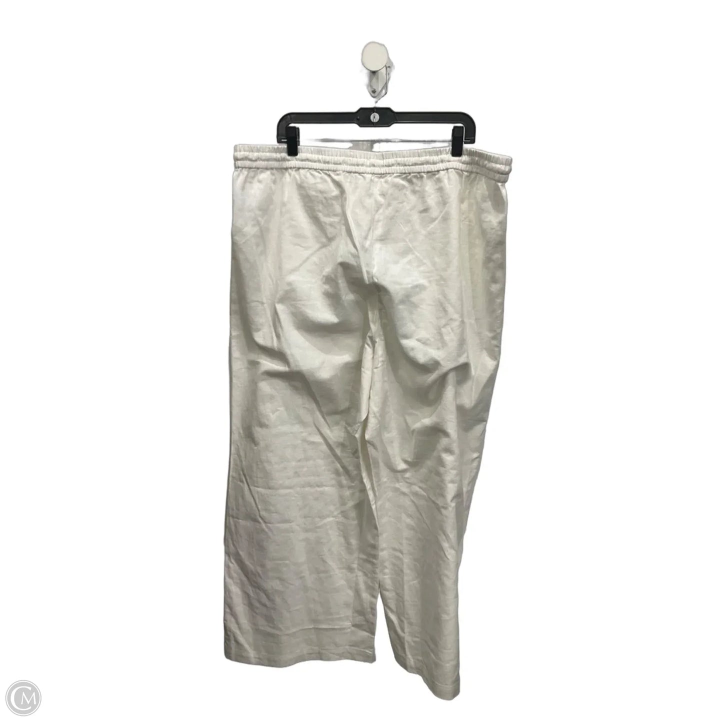 Jeans Straight By Talbots In White Denim, Size: 16