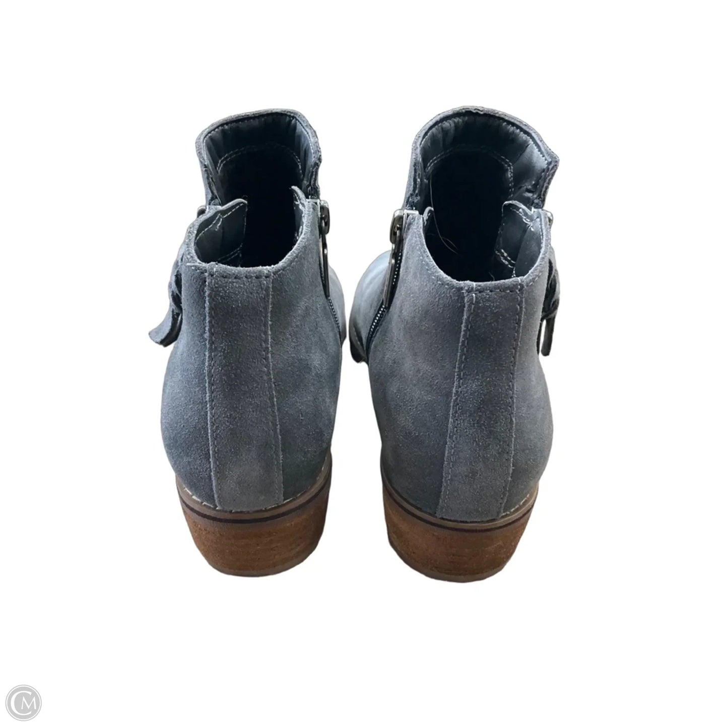 Boots Ankle Heels By Blondo In Grey, Size: 7