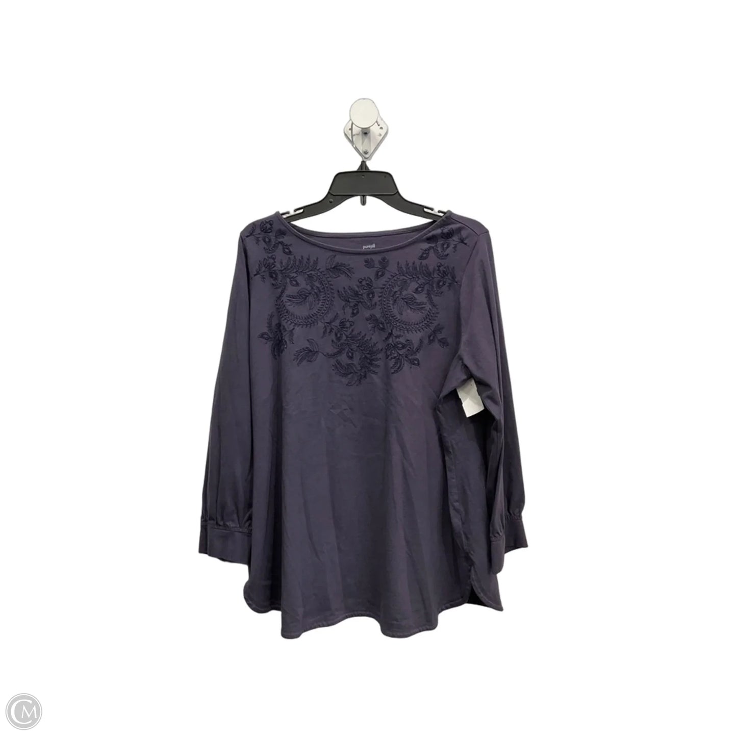 Top Long Sleeve By Pure Jill In Purple, Size: Xl