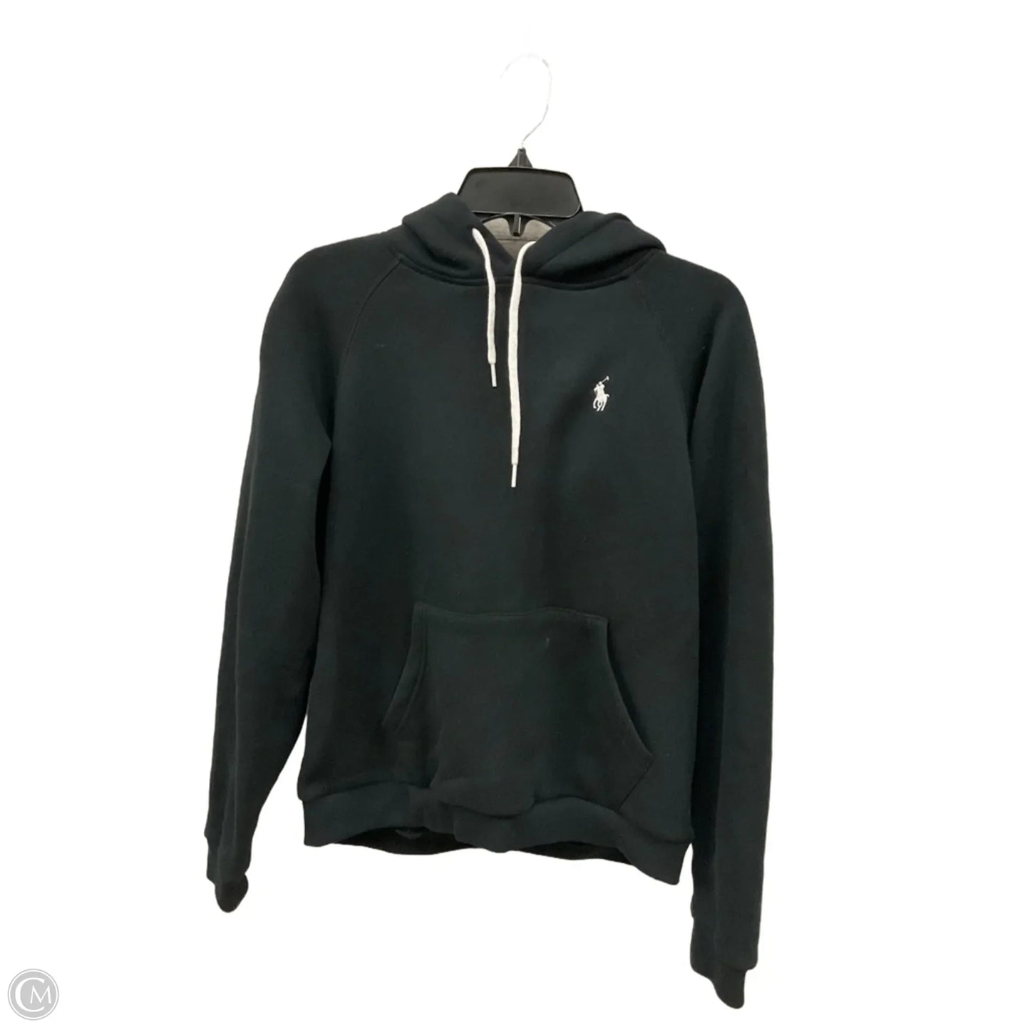 Sweatshirt Hoodie By Polo Ralph Lauren In Black, Size: M