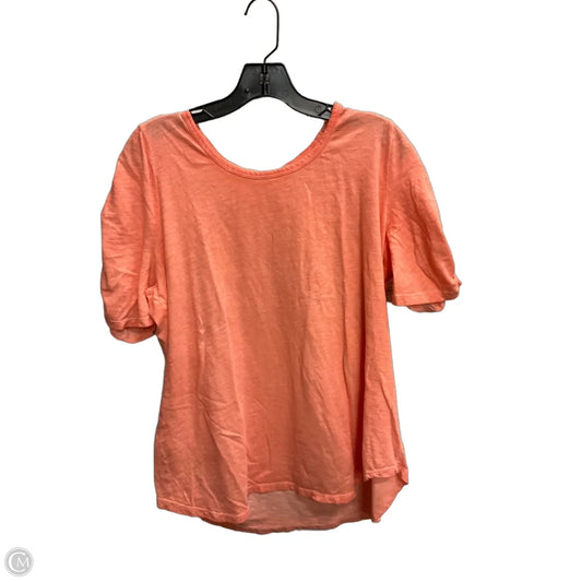 Top Short Sleeve By Lane Bryant In Orange, Size: Xl