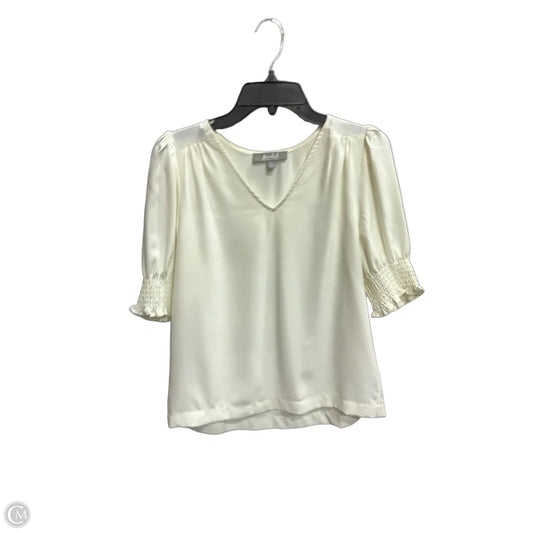 Top Short Sleeve By Marled In Cream, Size: Xs