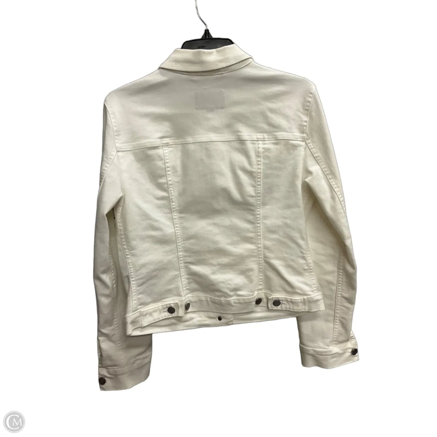 Jacket Denim By Banana Republic In White, Size: M