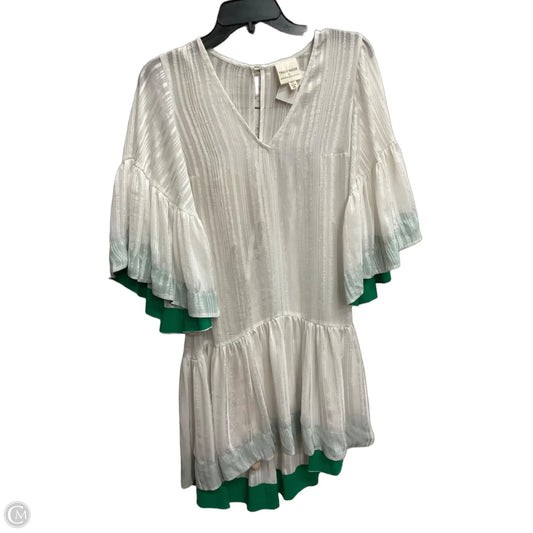 Top 3/4 Sleeve By Tracy Reese In Green & White, Size: Xs