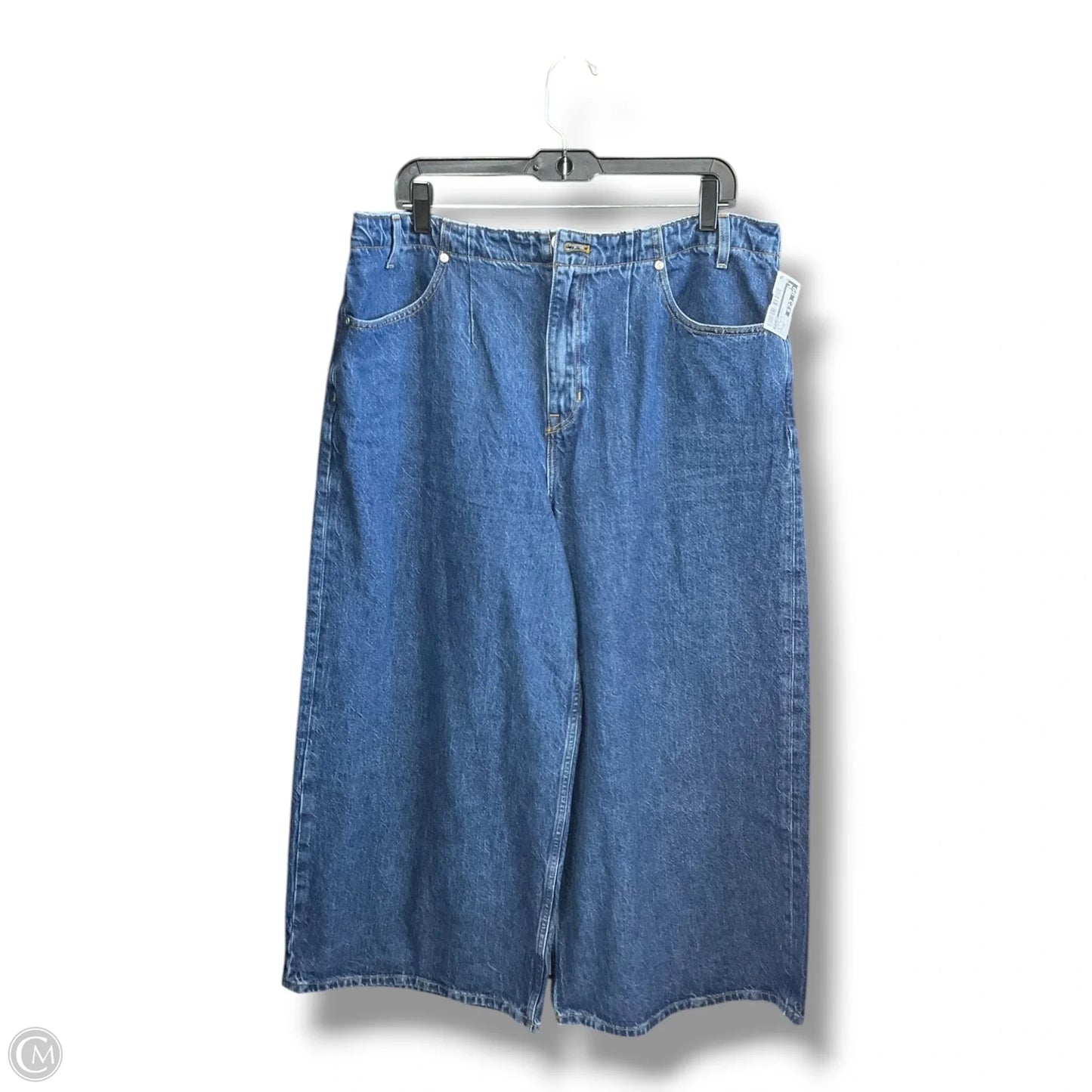 Jeans Cropped By Pilcro In Blue Denim, Size: 16
