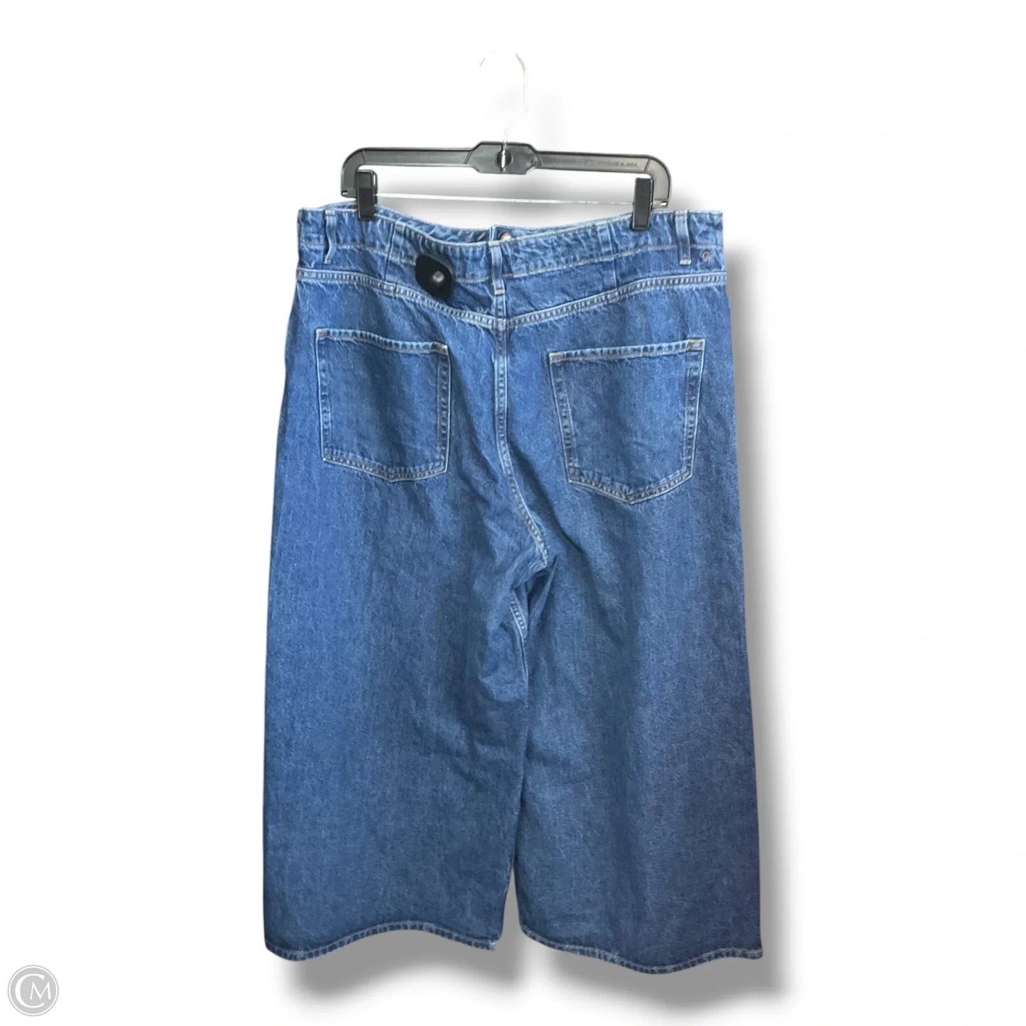 Jeans Cropped By Pilcro In Blue Denim, Size: 16