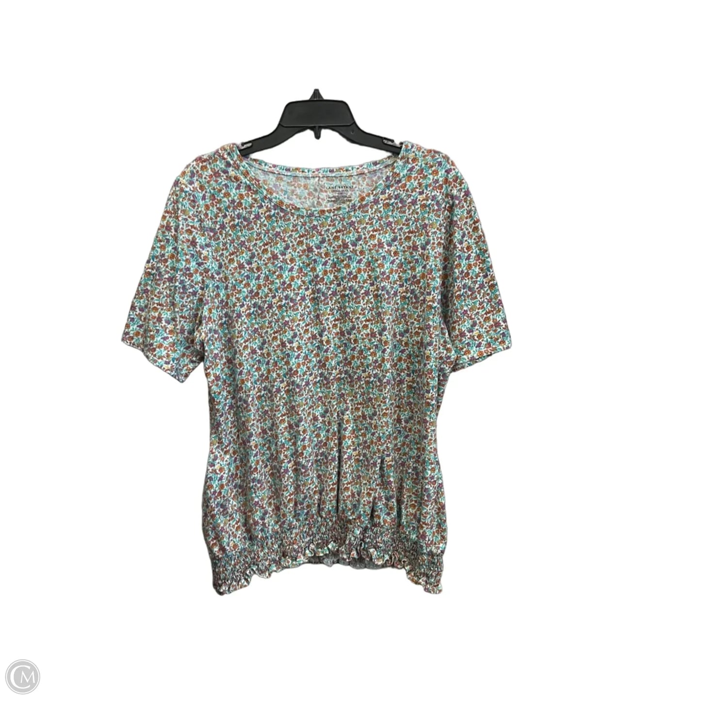 Top Short Sleeve By Lane Bryant In Floral Print, Size: Xxl