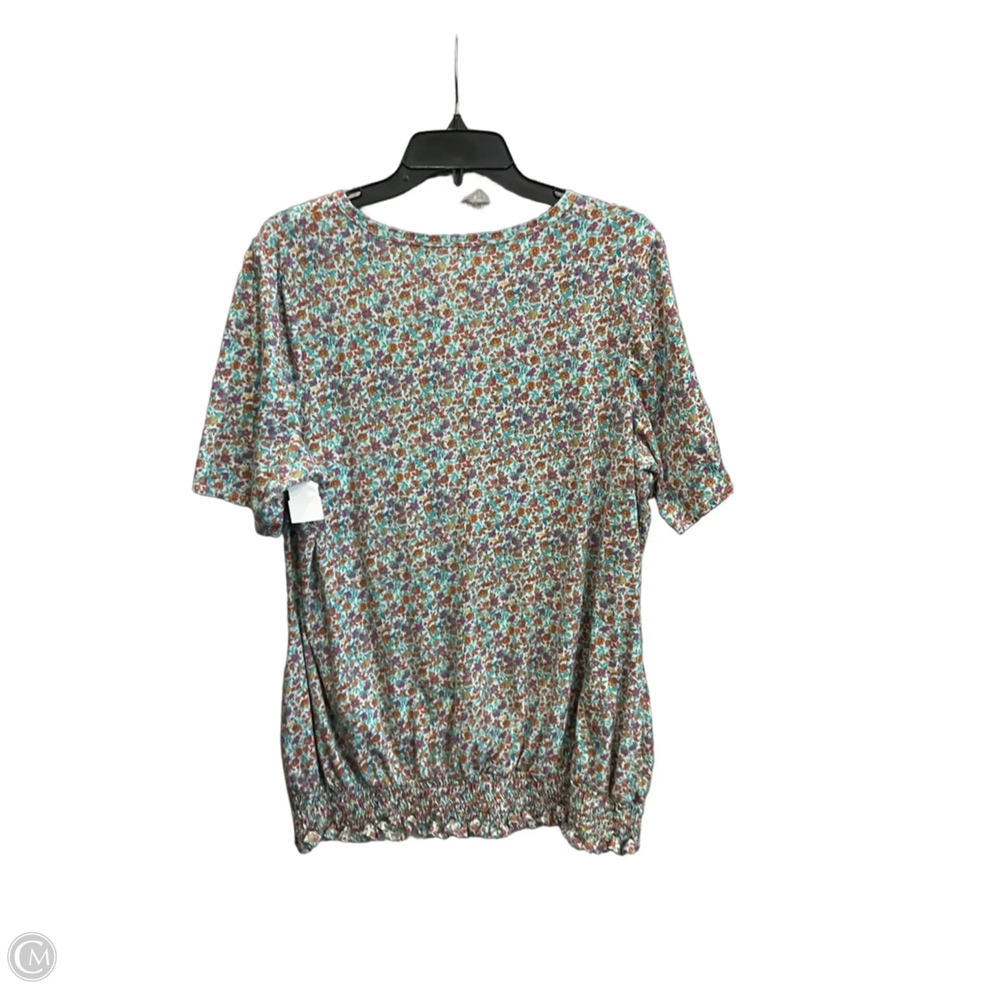 Top Short Sleeve By Lane Bryant In Floral Print, Size: Xxl