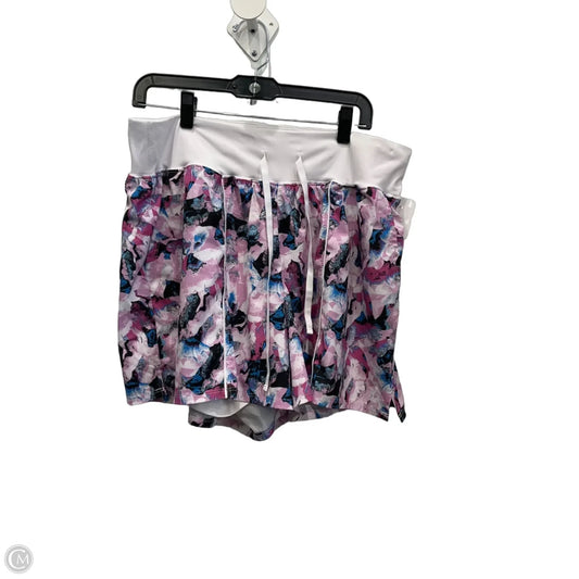 Athletic Shorts By Livi Active In Multi-colored, Size: 18