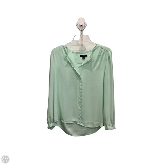 Top Long Sleeve By J. Crew In Green, Size: S