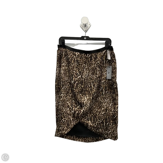 Skirt Midi By Worthington In Animal Print, Size: 16