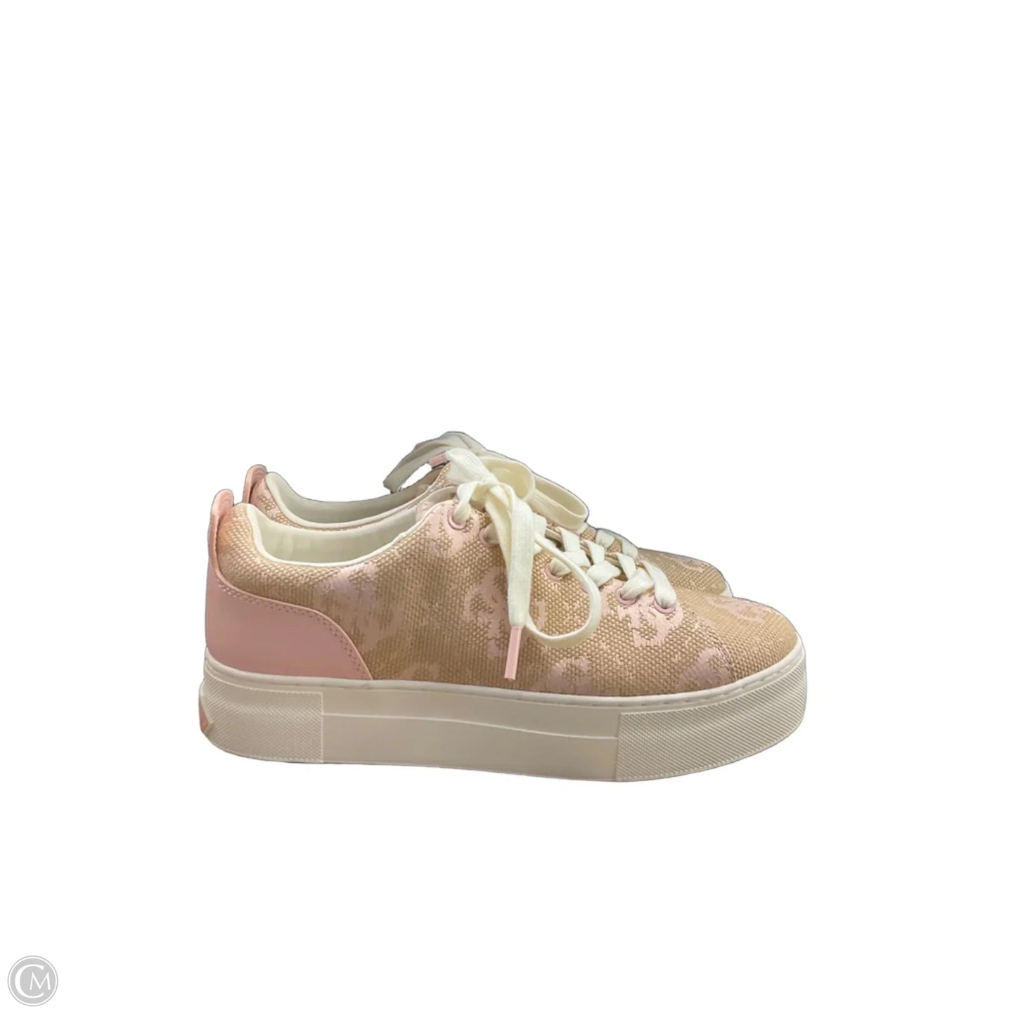 Shoes Sneakers By Guess In Pink, Size: 7.5