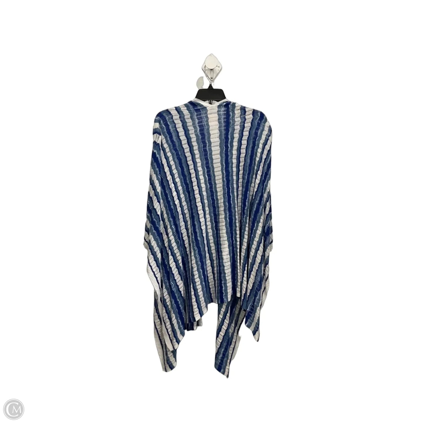 Shawl By Soma In Blue & White, Size: Osfm