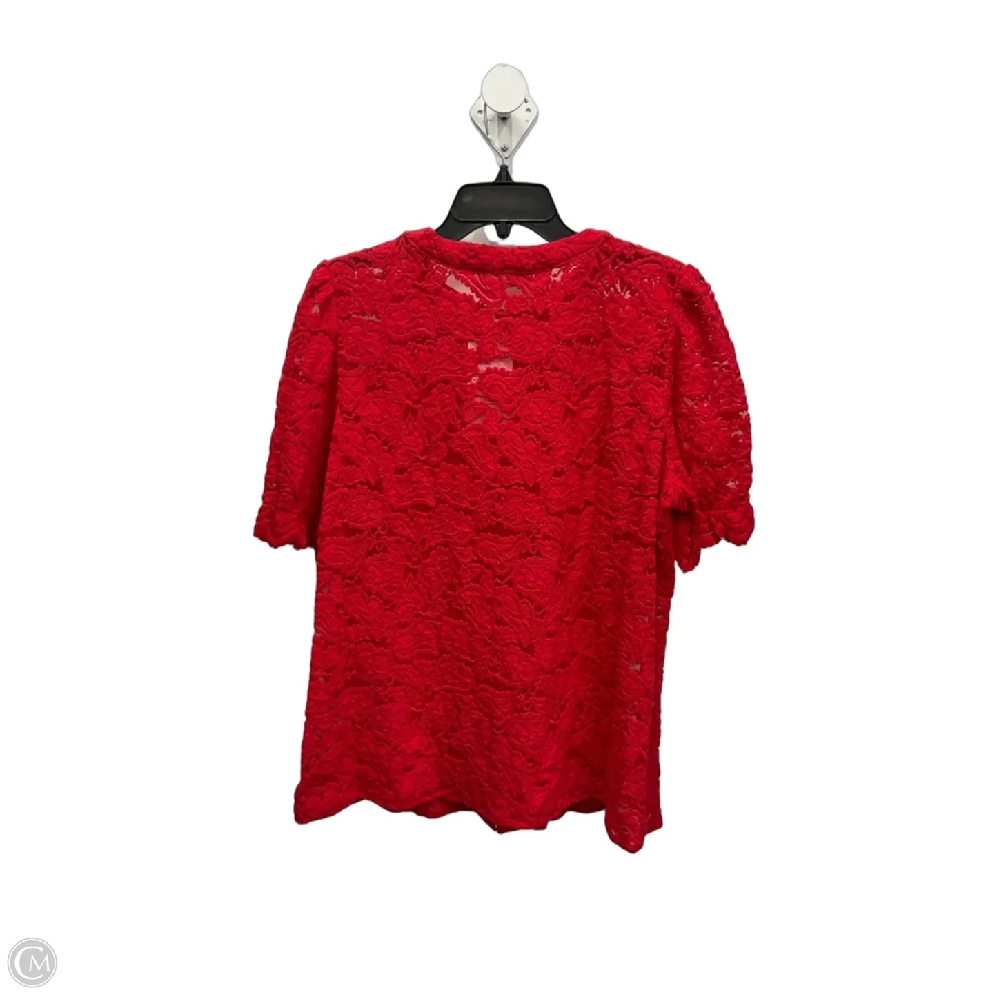 Top Short Sleeve By Prettygarden In Red, Size: L