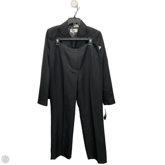 Pants Suit 2pc By Le Suit In Black, Size: 10