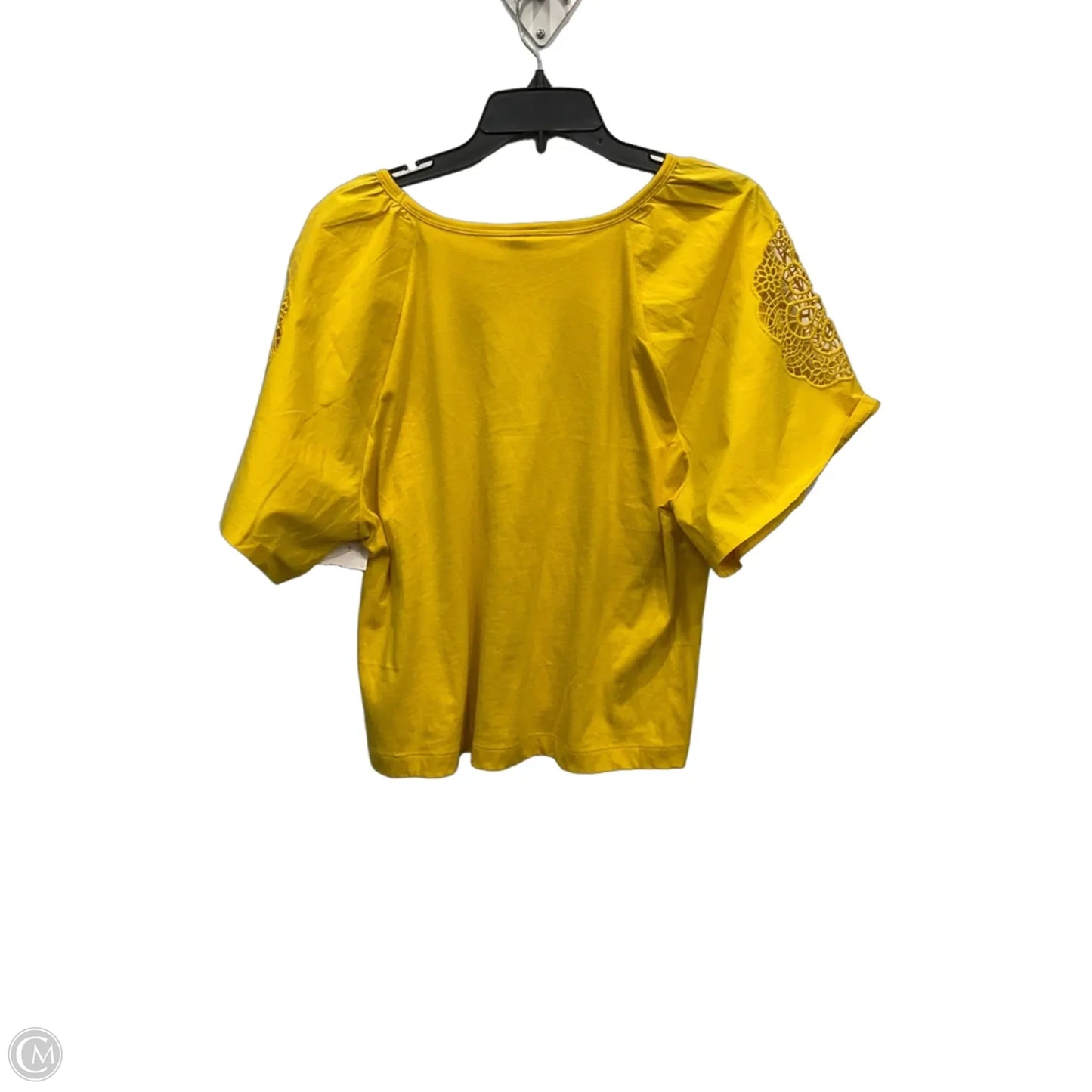 Top Short Sleeve By Old Navy In Yellow, Size: L