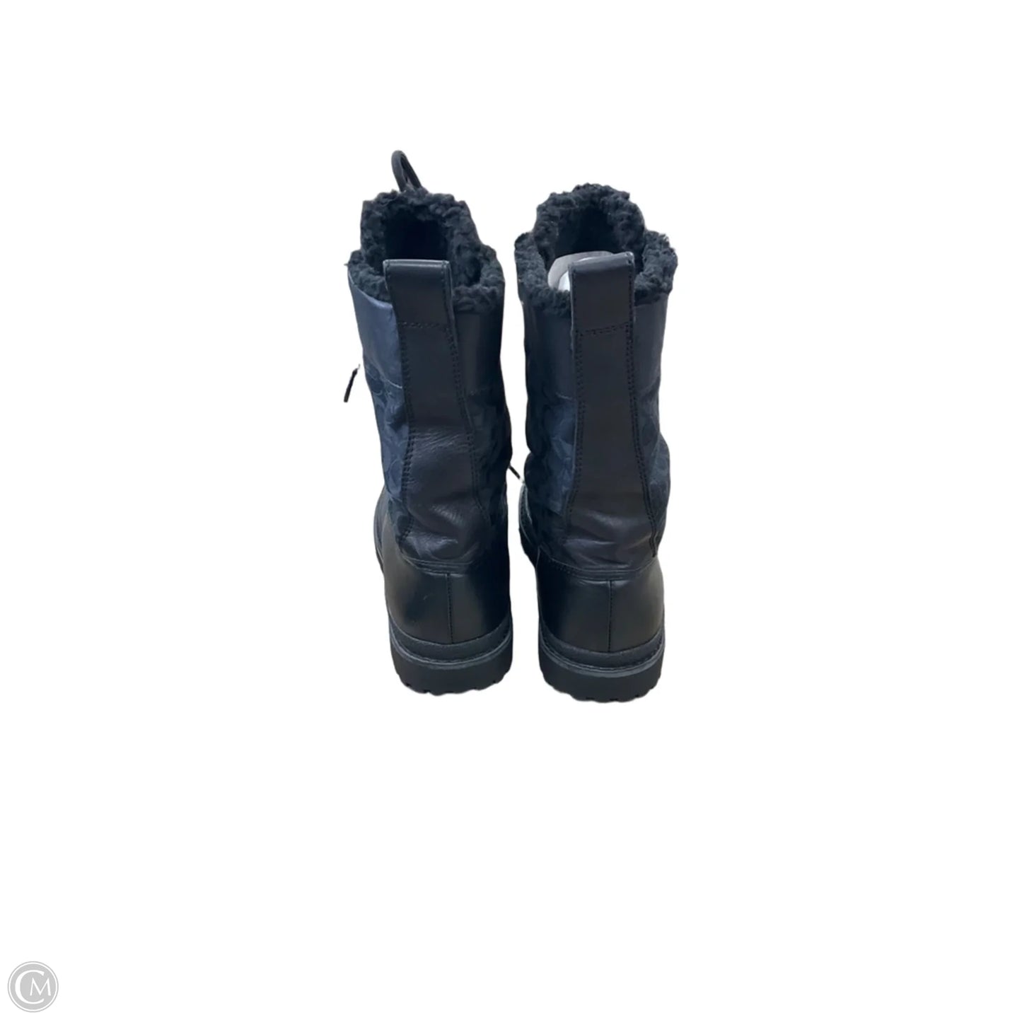 Boots Designer By Coach In Black, Size: 8