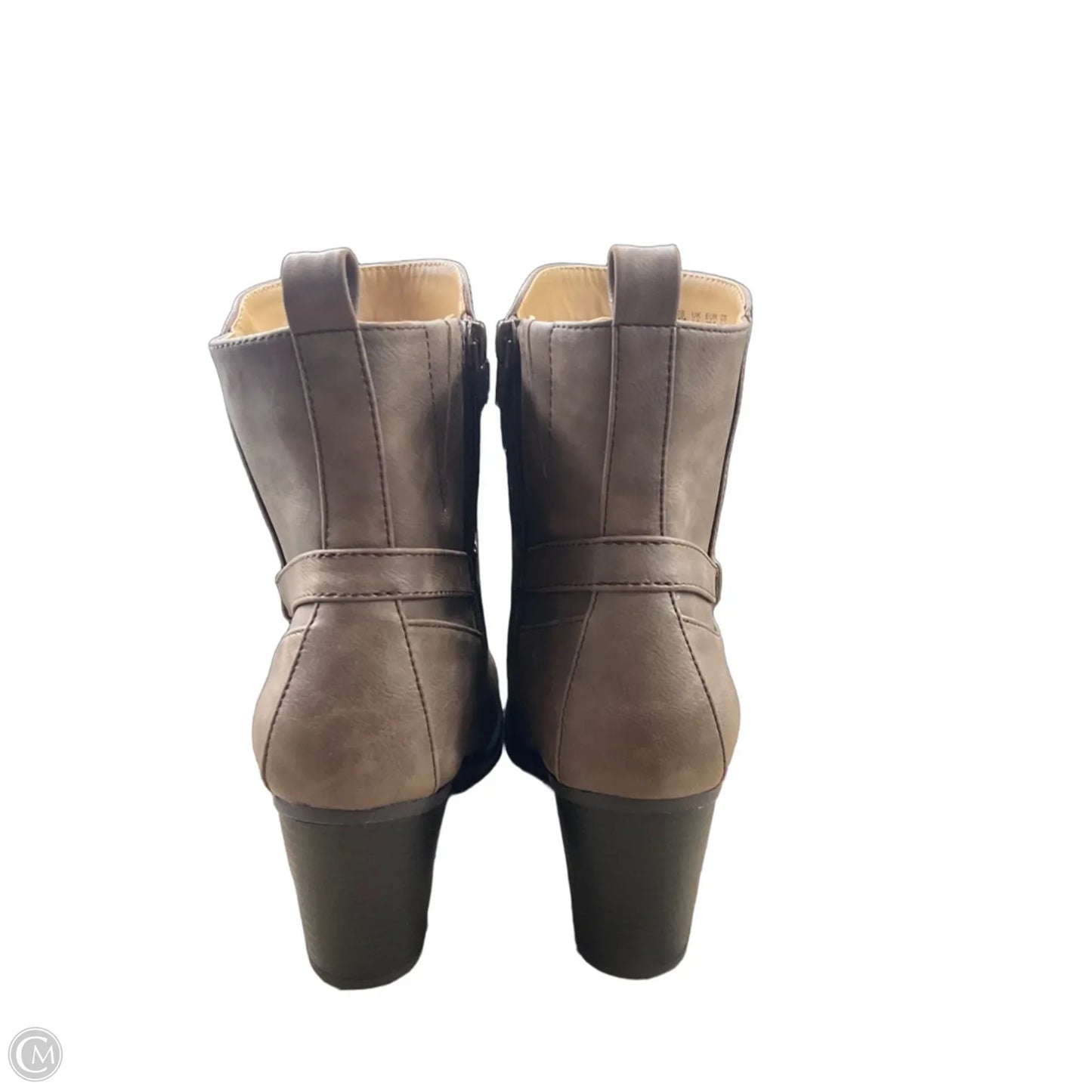 Boots Ankle Heels By Naturalizer In Brown, Size: 9.5