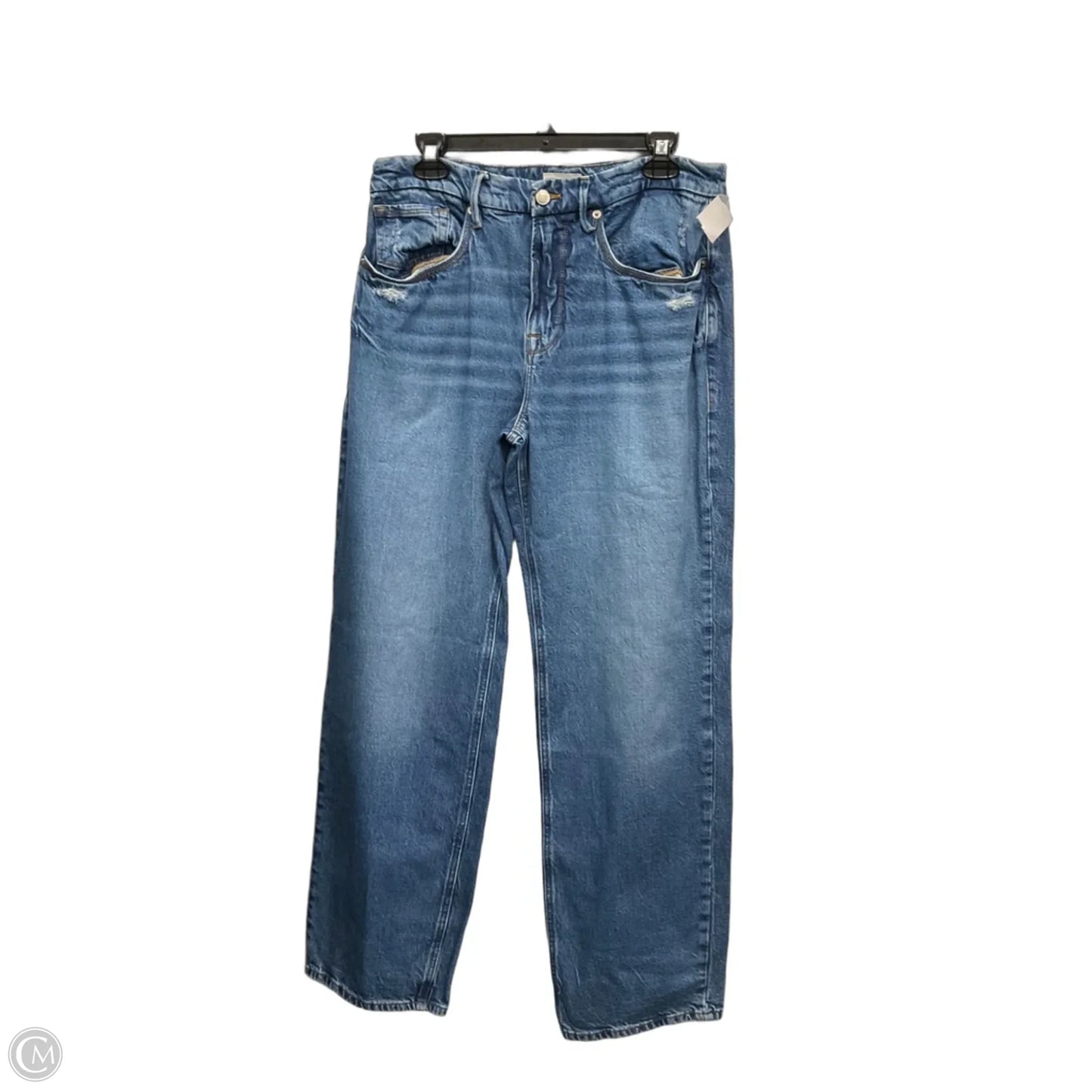 Jeans Straight By Good American In Blue, Size: 8