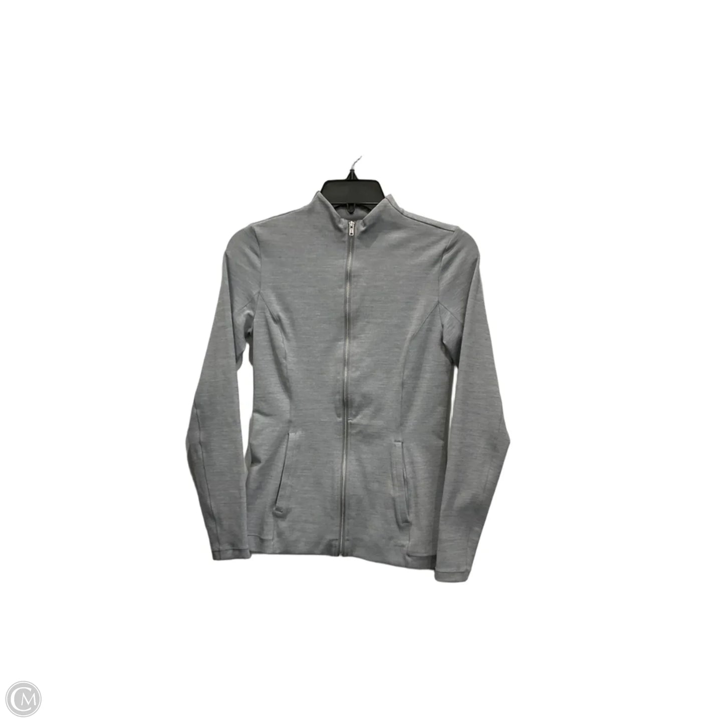 Athletic Jacket By Nike Apparel In Grey, Size: S