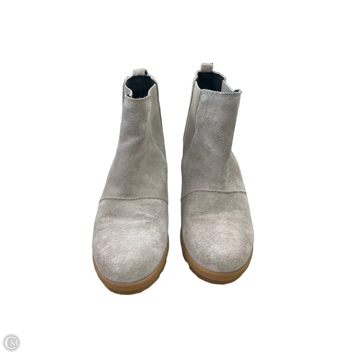 Boots Ankle Heels By Sorel In Grey, Size: 7.5